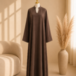 Ease Luxe Abaya- Mocha Earth