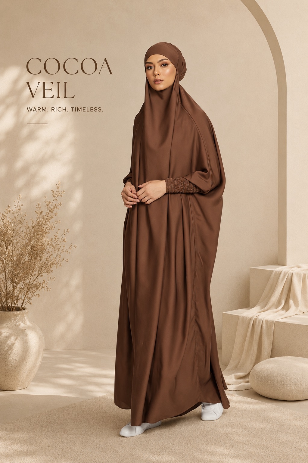 Serenity Jilbab- Cocoa Veil