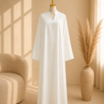 Ease Luxe Abaya- Ivory Veil