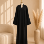 Ease Luxe Abaya- Midnight Black