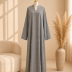 Ease Luxe Abaya- Stone Grey
