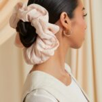 Satin Scrunchie -Beige