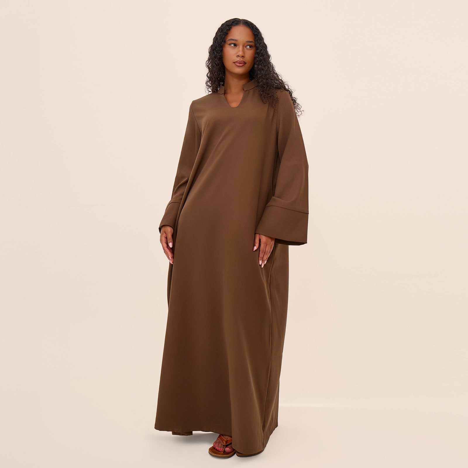 Ease Luxe Abaya- Mocha Earth - Image 2